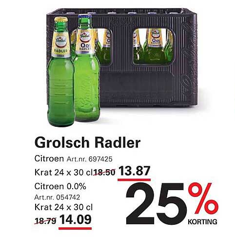 Grolsch Radler Citroen 0.0%