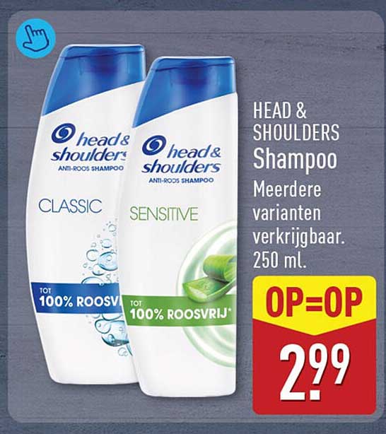 HEAD & SHOULDERS Shampoo Meerdere varianten verkrijgbaar. 250 ml. OP=OP