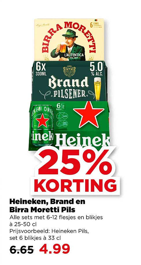 Heineken, Brand en Birra Moretti Pils