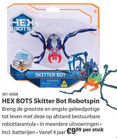 HEX BOTS Skitter Bot Robotspin