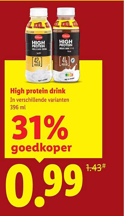 High protein drink