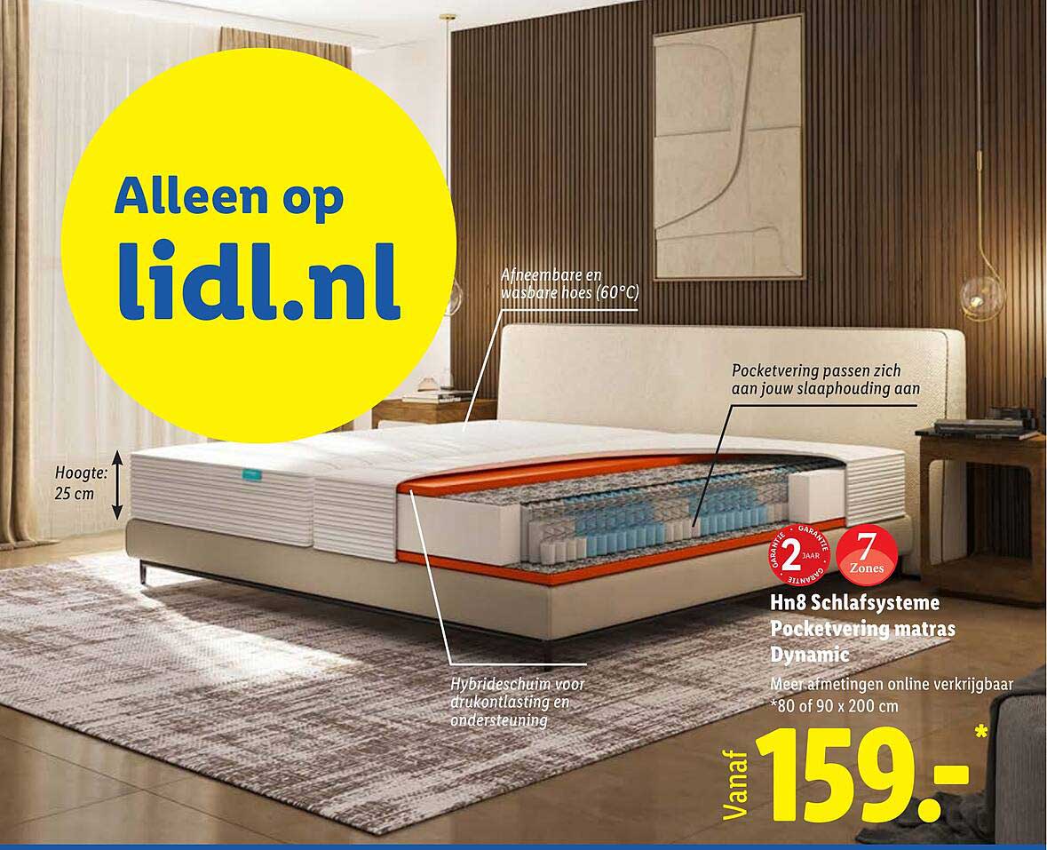 Hn8 Slaapsysteme Pocketvering matras Dynamic