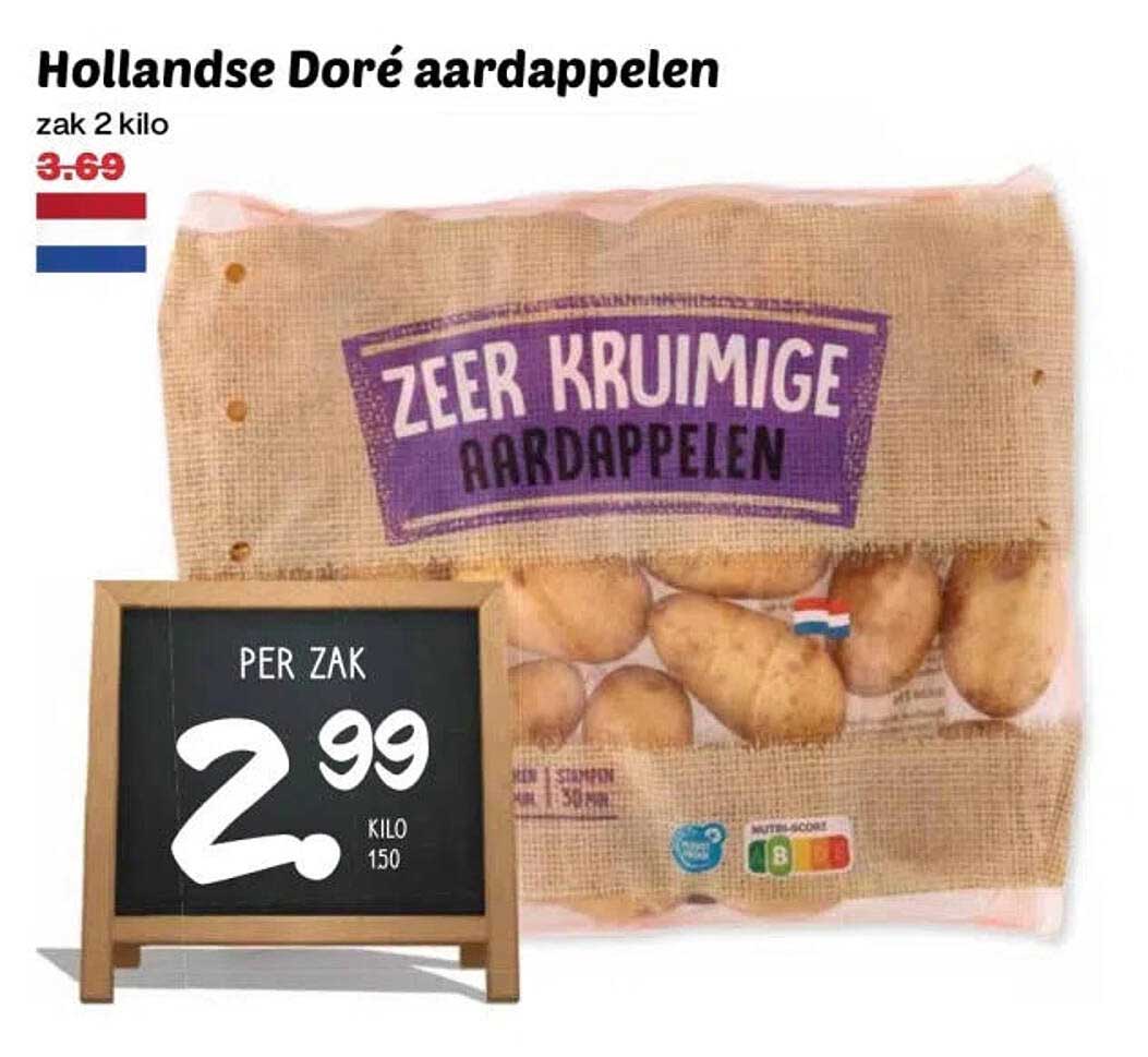 Hollandse Doré aardappelen zak 2 kilo
