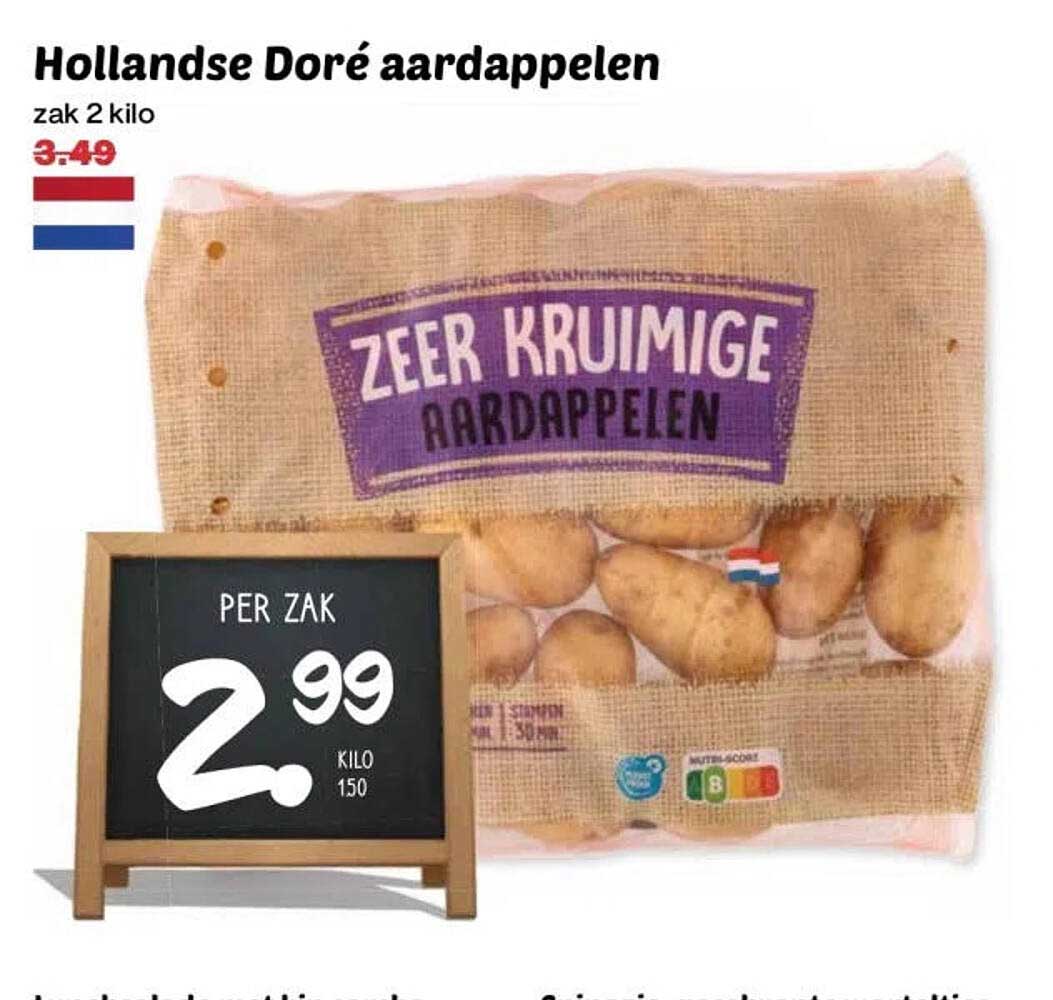 Hollandse Doré aardappelen zak 2 kilo