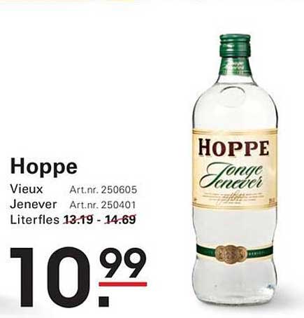 Hoppe Vieux Jenever Literfles