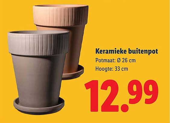 Keramieke buitenpot
