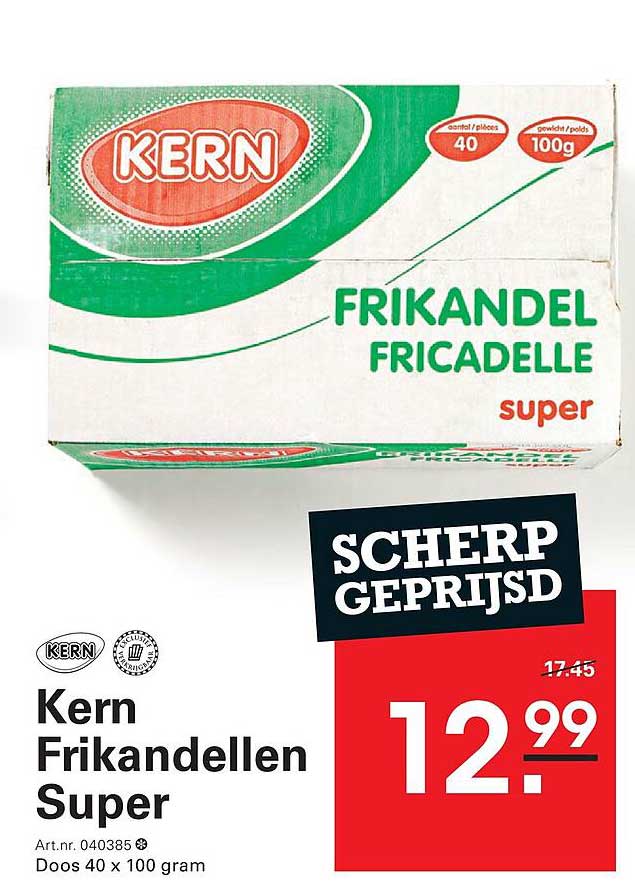 Kern Frikandellen Super SCHERP GEPRIJSD