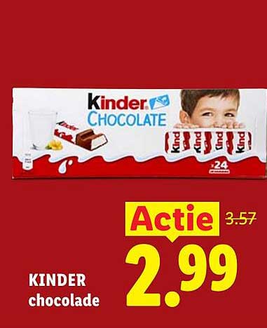 KINDER chocolade