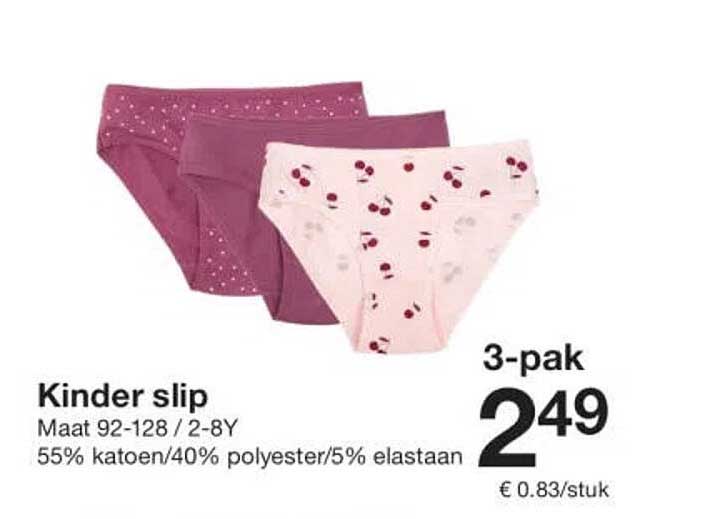 Kinder slip 3-pak