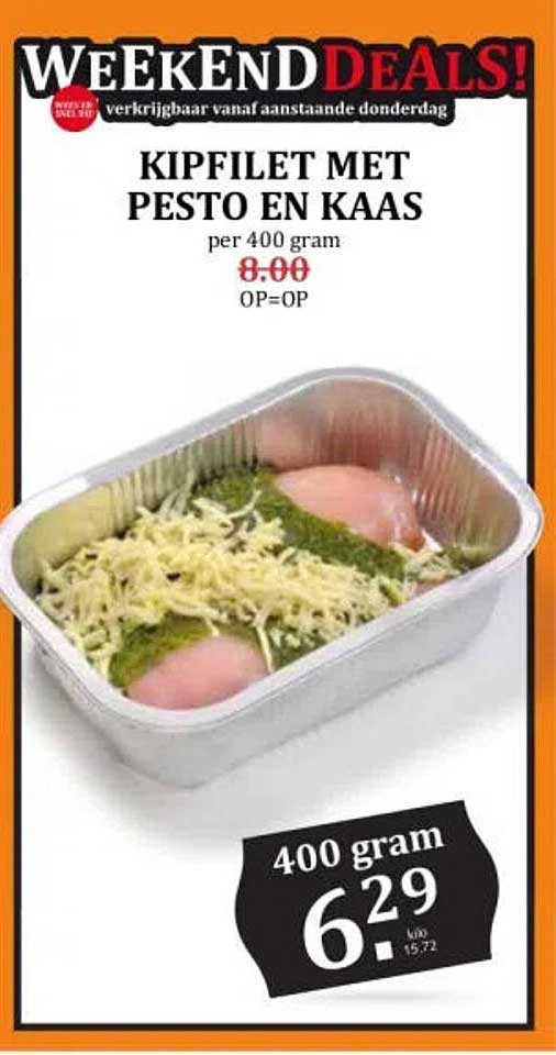 KIPFILET MET PESTO EN KAAS