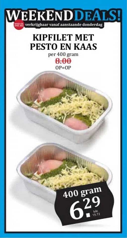 KIPFILET MET PESTO EN KAAS