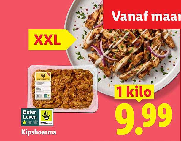 Kipshoarma XXL 1 kilo