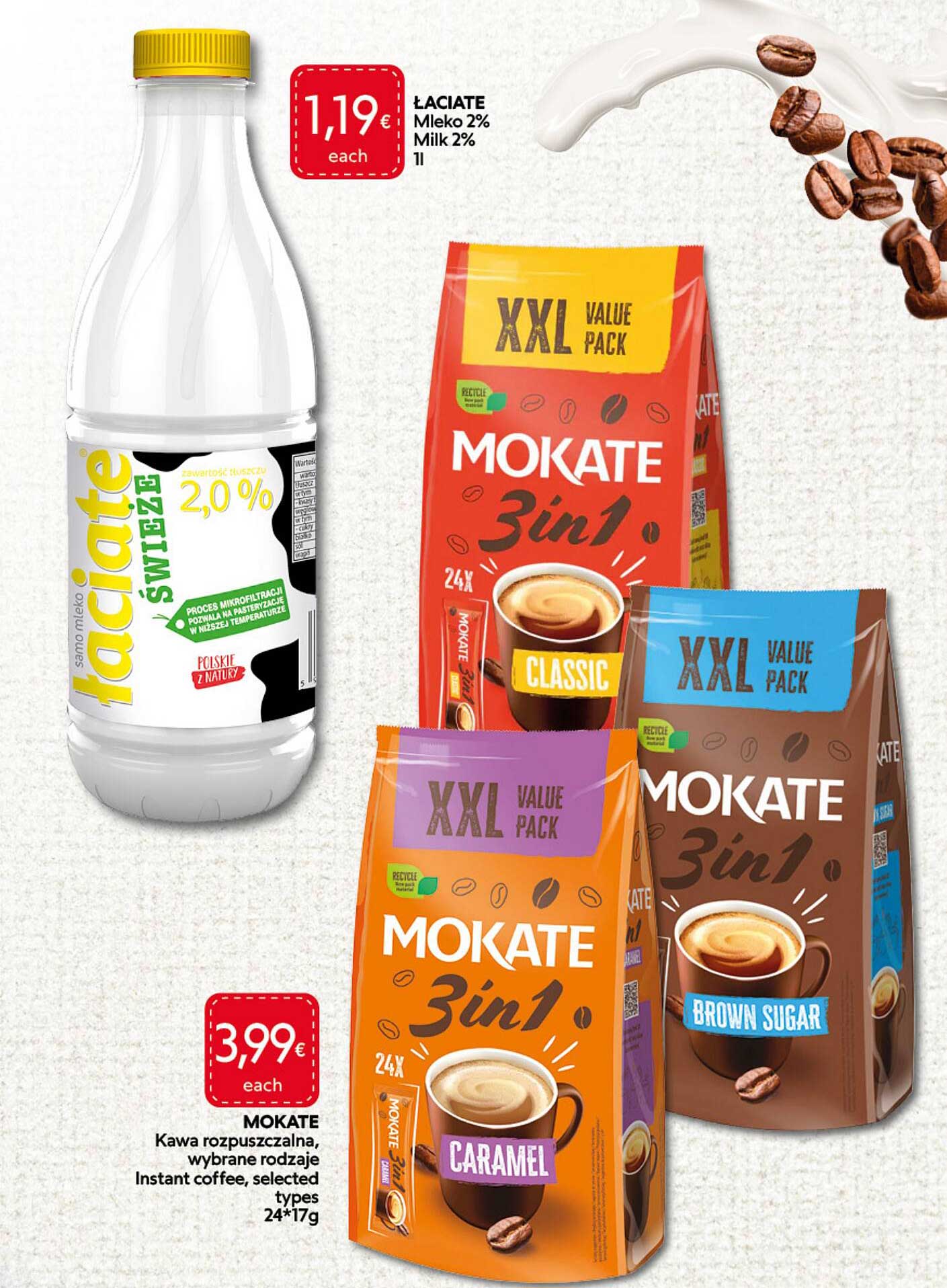 ŁACIATE Mleko 2% Milk 2% 1l