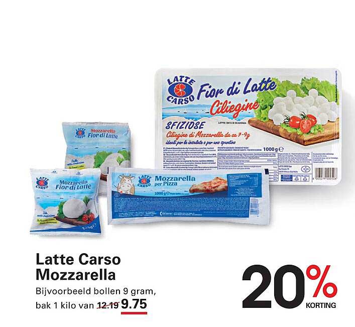 Latte Carso Mozzarella