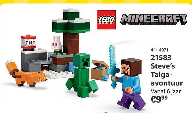 LEGO Minecraft 21583 Steve’s Taiga-avontuur