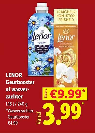 LENOR Geurbooster of wasverzachter