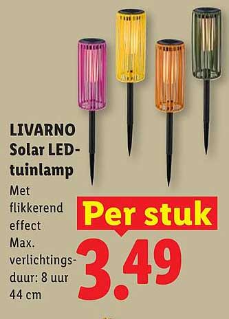 LIVARNO Solar LED-tuimlamp Per stuk