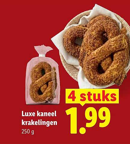 Luxe kaneel krakelingen 250 g