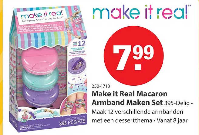 Make it Real Macaron Armband Maken Set 395-Delig
