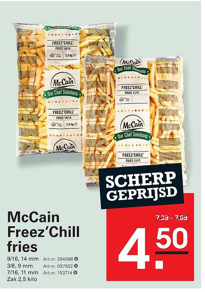 McCain Freez'Chill fries