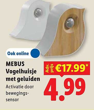 MEBUS Vogelhuisje met geluiden