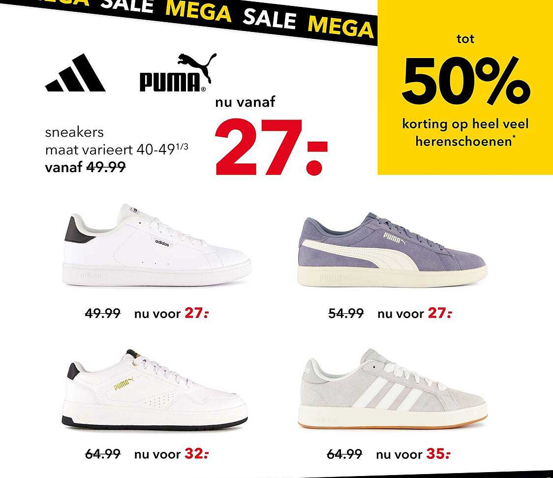 Mega Sale - tot 50% korting op heel veel herenschoenen*