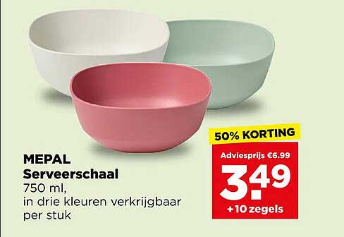 MEPAL Serveerschaal 50% KORTING