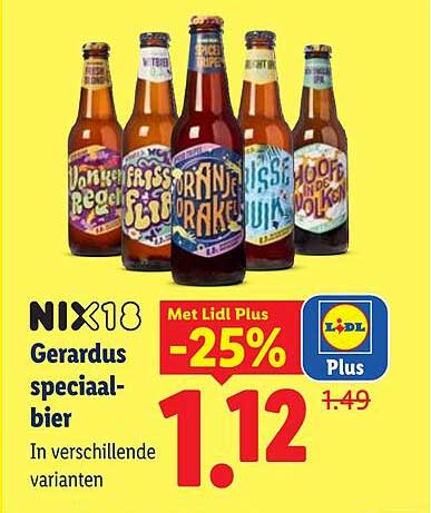 NIX18 Gerardus speciaal-bier In verschillende varianten -25%