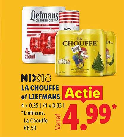NIX18 LA CHOUFFE of LIEFMANS Actie