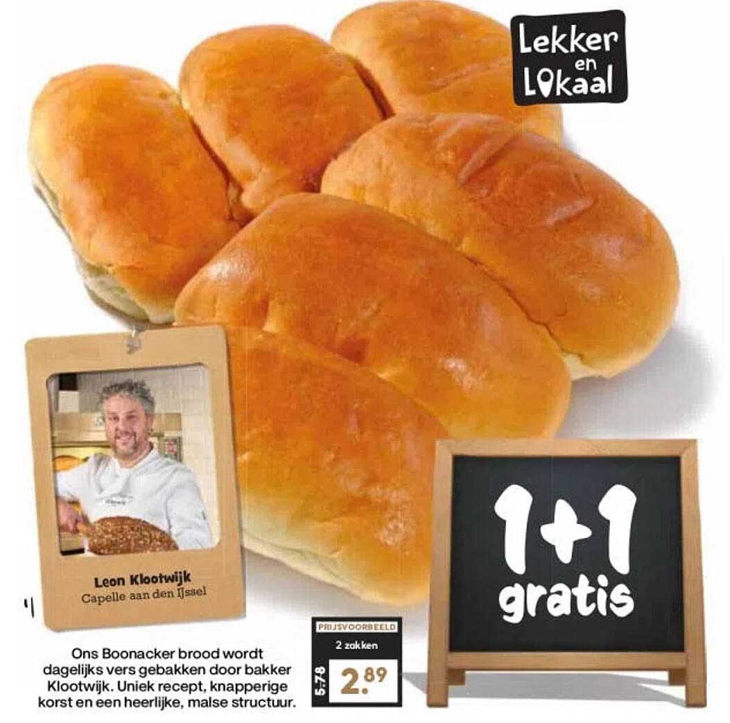 Ons Boonacker brood 1+1 gratis
