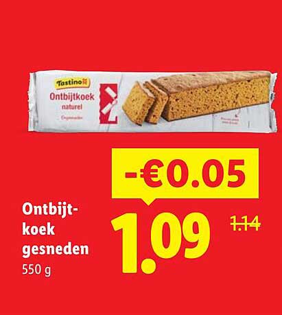 Ontbijtkoek gesneden 550 g