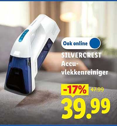 Ook online SILVERCREST Accu-vlekkenreiniger