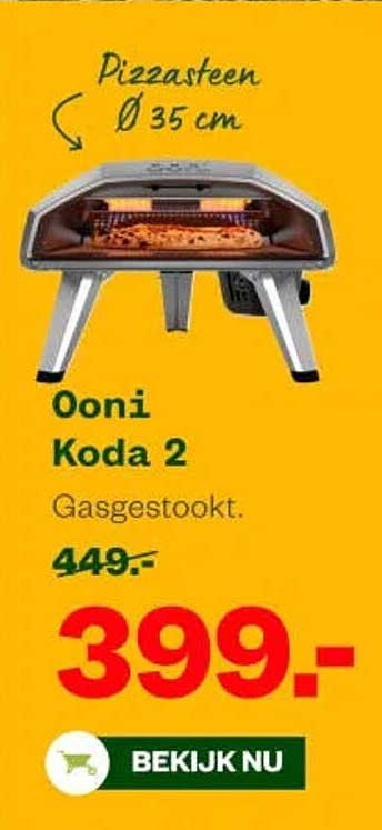 Ooni Koda 2 Gasgestookt