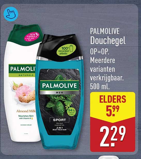 PALMOLIVE Douchegel OP=OP. Meerdere varianten verkrijgbaar. 500 ml.