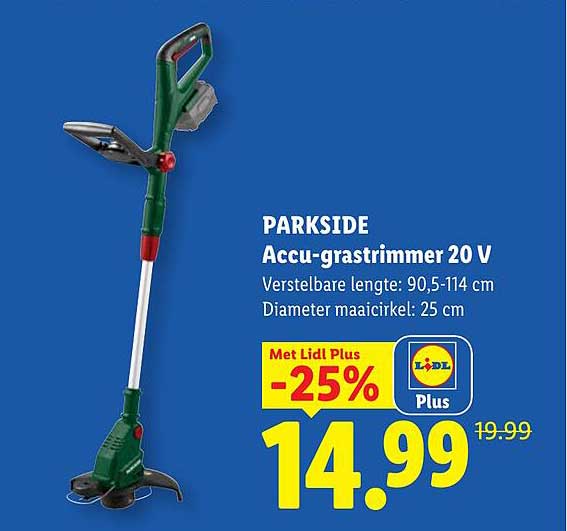 PARKSIDE Accu-grastrimmer 20 V