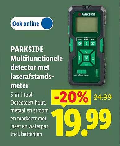 PARKSIDE Multifunctionele detector met laserafstands-meter