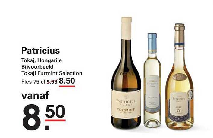 Patricius Tokaj, Hongarije Bijvoorbeeld Tokaji Furmint Selection Fles 75 cl