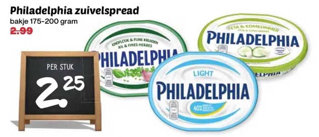 Philadelphia zuivelspread