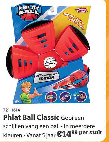 Phlat Ball Classic Gooi een schijf en vang een bal! • In meerdere kleuren • Vanaf 5 jaar