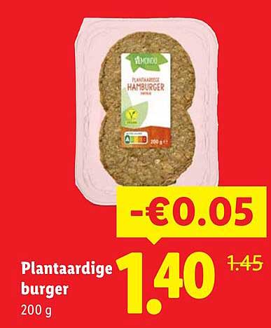 Plantaardige burger 200 g