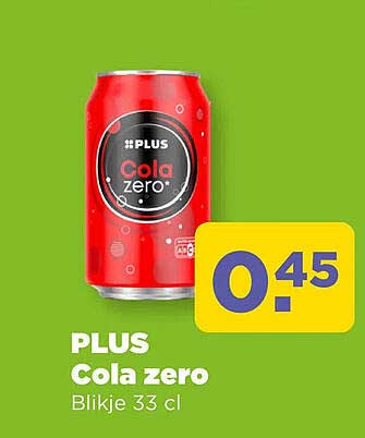 PLUS Cola zero Blikje 33 cl
