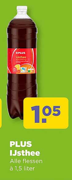 PLUS IJsthee Alle flessen à 1,5 liter