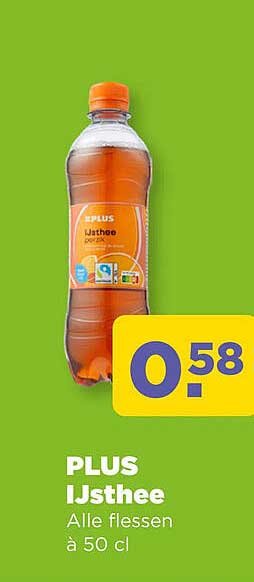 PLUS Ijsthee Alle flessen à 50 cl