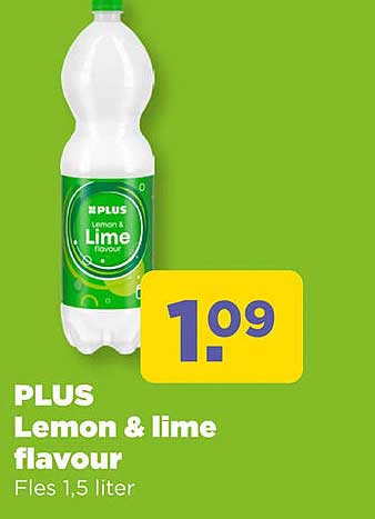 PLUS Lemon & lime flavour