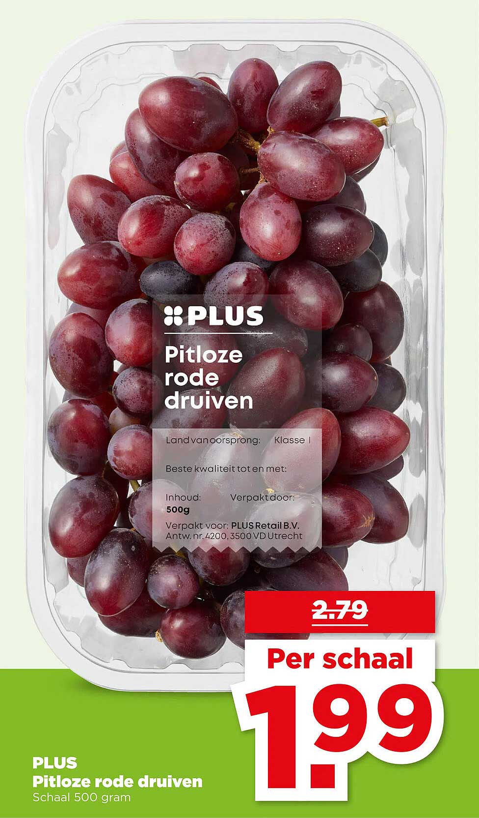 PLUS Pitloze rode druiven