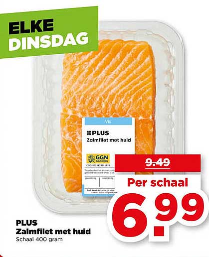 PLUS Zalmfilet met huid