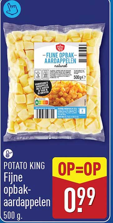 POTATO KING Fijne opbak-aardappelen 500 g OP=OP