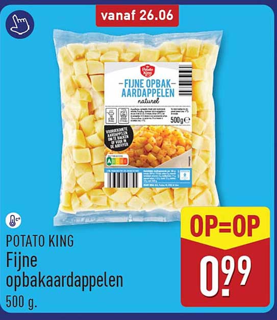 POTATO KING Fijne opbakaardappelen 500 g OP=OP