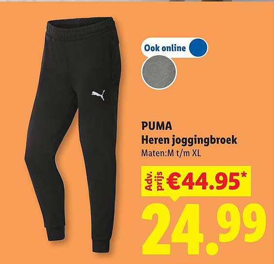 PUMA Heren joggingbroek Maten:M t/m XL