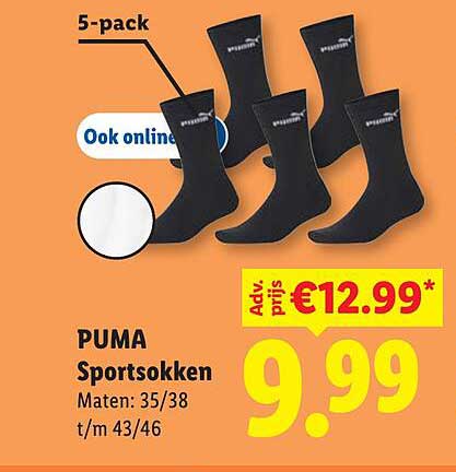 PUMA Sportsokken 5-pack Ook online